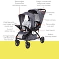 thumbnail image 2 of Baby Trend Sit N' Stand® Double 2.0 Stroller, Dash Grey, 2 of 5