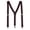 Brown, variant on CTM 1-Inch Wide Elastic Clip End Suspenders (Men)