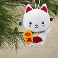 thumbnail image 5 of Hallmark Lucky Cat Christmas Ornament, Plush Fabric, 5 of 5