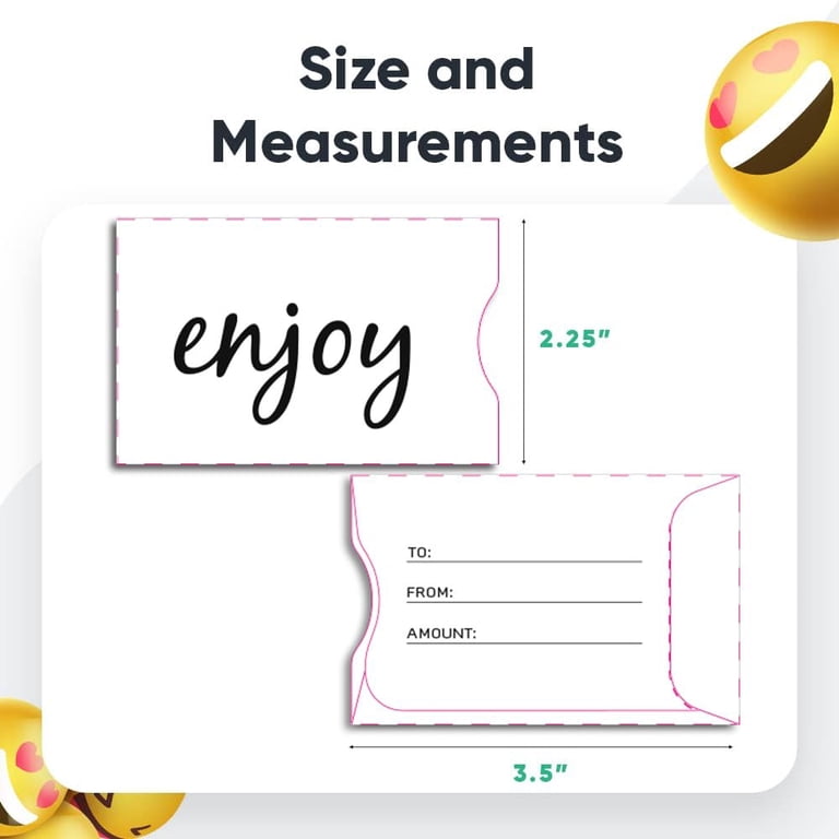 gift card holder sleeve Big Dot of Happiness Party Time - Happy Birthday Party Money and Sleeves - Nifty Gifty Card Holders Boxed in 250 Guardian Gift Card Sleeves, Pack