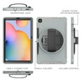 thumbnail image 3 of Dteck Galaxy Tab S6 Lite 2020 Case, Heavy Duty 360 Rotating Kickstand Shockproof Cover with Hand Strap / Pencil Holder / Pencil Cap For Samsung Galaxy Tab S6 Lite 10.4" SM-P610 /SM-P615,Gray, 3 of 7