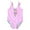 Pink, variant on AOMPMSDX Toddler Girls Sleeveless Striped Cartoon Prints Swimwear Beach Onesie Swimsuit Bikini Summer Casual Cute Beachwear Green 110(2 Years-3 Years)