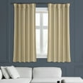 thumbnail image 3 of Half Price Drapes Candlelight Bellino Textured Faux Linen Room Darkening Curtains For Bedrooms (1 Panel), 50W X 63L, 3 of 11