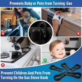 thumbnail image 2 of unique 5Pcs Gas Stove Knob Lock For Child Safety, Proof Oven Knobs Covers Lock For Kids Pets Safety, 2 of 5