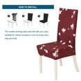thumbnail image 6 of Slatcetga Polyester Print Elastic Chair Cover Removable Protective Covers for Home Wedding Hotel, 6 of 8