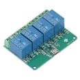 thumbnail image 4 of Módulo De Relé De 4 Canales, 10A 250VAC Protección Contra Sobrecorriente Control Inteligente Enviar Comandos En Serie Tarjeta De Expansión De Relé Libre De Unidad Para PC ANGGREK PC Intelligent Control Switch, 4 of 8