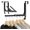 2 Pack, Black(Dual Fold-2.0), variant on Over The Door Clothes Hanger with 10 Ridges, Over The Door Drying Rack