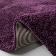 thumbnail image 5 of SAFAVIEH August Carlene Solid Plush Shag Runner Rug, Purple, 2'3" x 12', 5 of 7