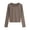 Coffee women fall crop tops a1, variant on Women's Fall Winter Round Neck Long Sleeve Basic Pullover Tops Solid Casual Crop Tshirt Slim Fit Blouses Cute Trendy Tees Fashion Shirts Clothes, Coffee S