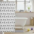 thumbnail image 3 of Cartoon Bowknot Kids Shower Curtains,Bow Tie Geometric Patchwork Modern Bathroom Curtains for Girls Women,Bow Butterfly Knot Black White Simple Waterproof Curtains-72"W x 72"L (Pack of 1), 3 of 6
