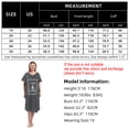 thumbnail image 5 of FEREMO Plus Size Nightgowns for Women V Neck Short Sleeve Nightshirts Sleepwear(DarkGray,2X), 5 of 5