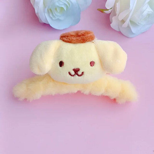 Pinza para el pelo de Anime para mujer, horquilla Kawaii Sanrio Cinnamoroll Hello Kitty Kuromi, accesorios para el cabello para niña