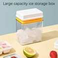 thumbnail image 3 of Wovilon Plastic Ice Cubes Tray with Lid 3 Cubes Summer Home Ice-Block-Mold Refrigerator Homemade Ice Block Box Food Grade Silicone, 3 of 9