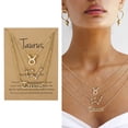 thumbnail image 2 of Twelve Constellations Gold Clavicle Necklace Set with Paper Card for Women Friendship Pendant, 2 of 3