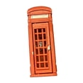 thumbnail image 2 of Yinanstore 1/64 Miniature Phone Booth Telephone Box Simulation Display Railway Layouts Sand Table Mini Diorama Decor Diorama Scene Model Red, 2 of 8