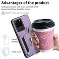 thumbnail image 6 of Phone Case for Samsung Galaxy S20 Ultra 5G Wallet Cover with Screen Protector and Wrist Strap Lanyard RFID Card Holder Ring Stand Cell Accessories S20ultra 20S S 20 A20 S2O 20ultra G5 Women Men Purple, 6 of 13