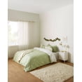 thumbnail image 1 of Bouclair Sage Fiori Leaf Print Duvet Cover Set Double, 1 of 7