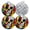 Black2631, variant on 4 PCS Pot Holders for Kitchen,Potholders Sets with Hook for Oven,Cooking,Baking,Regal Pug With Crown
