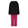 thumbnail image 6 of Mifsaly Women's Pajama Sets Fuzzy Fleece Warm Winter Pjs 2 Piece Homewear Matching Outfits Hooded Soft Cozy Sleepwear Plus Size Long Sleeve Nightwear Loose Thermal Pants Fashion Homewear Loungewear, 6 of 7