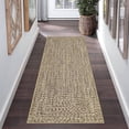 thumbnail image 1 of Garvee 2'x6' Runner Rugs Kitchen Entryway Braided Print Rugs, Machine Washable Non-Slip Low Pile Indoor Rugs for Hallway, Bedroom, Living Room, Light Yellow, 1 of 8