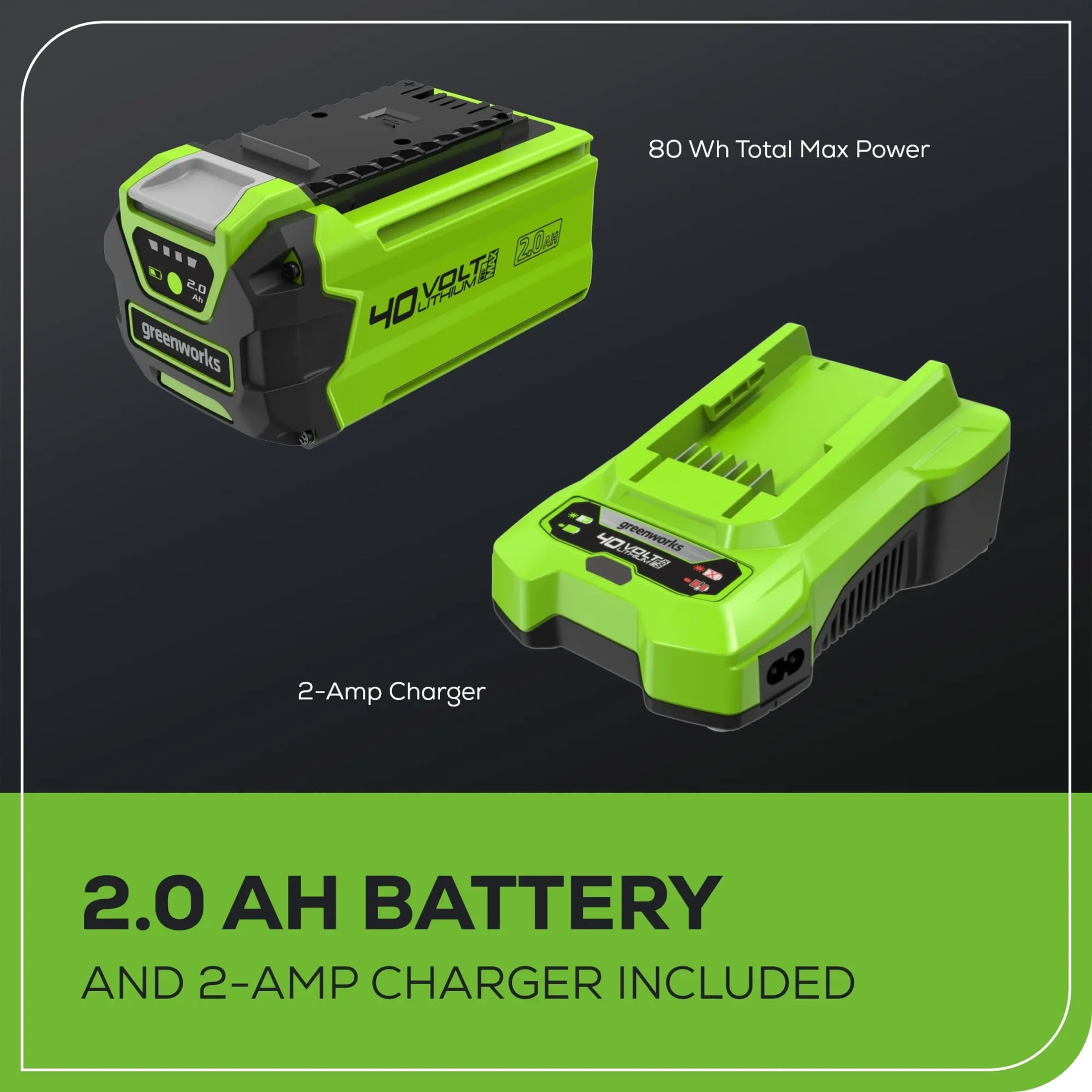 Greenworks 40V String Trimmer/Leaf Blower Combo with 2.0 Ah Battery, 1301202