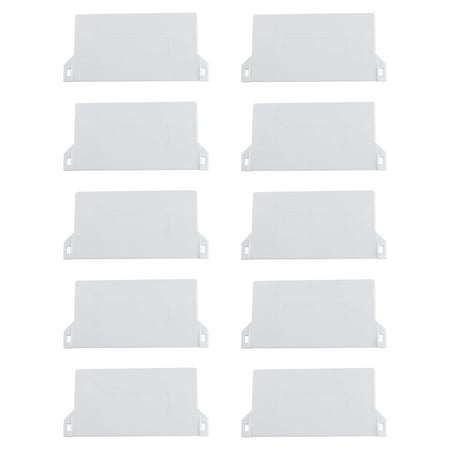 

10PCS 89mm Plastic Bottom Plate for Vertical Blind Portable Bottom Weights Slats Vertical Blind Fittings Roller Accessories (White)