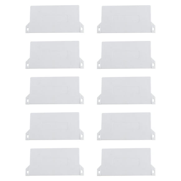 WORGEOUS 10 piezas de placa inferior de plástico de 89 mm para persianas verticales, pesas inferiores portátiles, listones, accesorios de rodillos para persianas verticales (blanco)