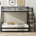 Bellemave Twin over Full Bunk Bed with Trundle for Kids & Adults, Metal