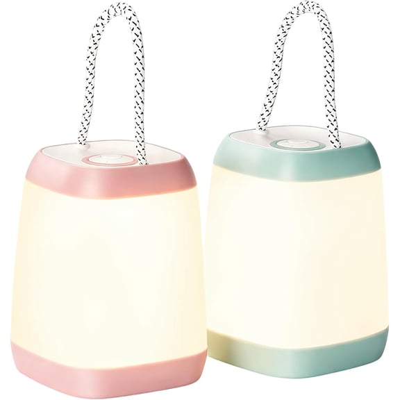 2-Pack LED Camping Lights Battery Powered Portable Tent Lantern