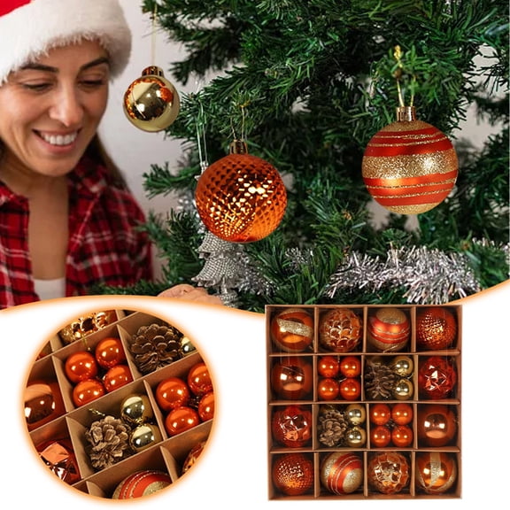 Holiday Ball Ornaments for Christmas Tree, Shatproof Xmas Decorations for Indoor Outdoor Home Decor, Unbreakable Christmas Ornaments as a Gift for All, Festive Decorations