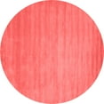 thumbnail image 1 of Ahgly Company Indoor Round Abstract Red Contemporary Area Rugs, 4' Round, 1 of 4