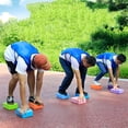 thumbnail image 2 of LEEYNEER Team-Building Relay Race Blocks - Non-Slip Base Stone-finding game for Corporate  School  Family Parties - Colorful Building Blocks (Green  Blue  Yellow) - Durable EVE Constructi, 2 of 6