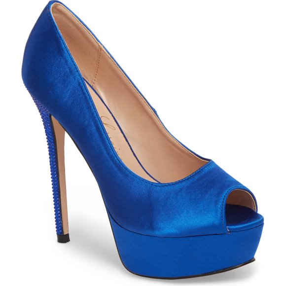royal blue pump heels