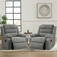 thumbnail image 7 of UIXE Recliner Chair Fabric Recliners Sofa with Armrests & Backrest for Living Room, Bedroom, Nursery Push Back Armchair for Adults, Gray, 7 of 7