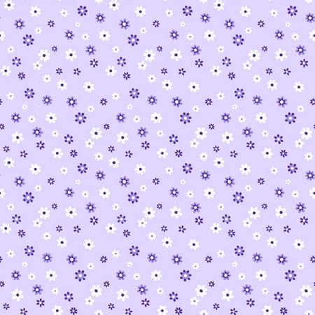 David Textiles Daisies Sheer Print, Lavender