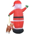 thumbnail image 3 of Jeco CHD-OD076 8 ft. Santa & Labrador Dog Inflatable for Christmas Decoration, 3 of 10
