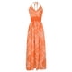 thumbnail image 4 of Vestido largo de playa con estampado de abertura y túnica sin espalda con cuello en V sin mangas con tirantes de verano a la moda para mujer Fridja nalpqowj29296, 4 of 8