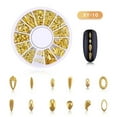 thumbnail image 1 of Manicure Decorations Moon Stars Rivet Japanese Hollowed-Out Alloy Nail Decorative Rivet, 1 of 7