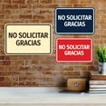 thumbnail image 4 of Signs ByLITA Classic Framed No Solicitar Gracias vector Durable ABS Plastic | Laser Engraved | Easy Installation | Elegant Design Sign (Blue) - Large, 4 of 8