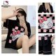 thumbnail image 3 of Pijamas Kawaii de Hello Kitty para mujer, ropa para el hogar de dibujos animados de Anime, Sanrio Y2K, pantalones cortos bonitos a la moda, conjunto fino de 2 piezas de verano 2023, 3 of 4