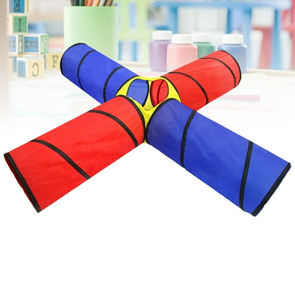 ORDDIART 1Pcs Toddler Play Tunnel Crawling Tunnel Assorted Color Cloth For Daycare Use 97.6 x 97.6 x 18.1 in