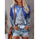 thumbnail image 1 of Navidad Mujer Manga larga Otoño Y2k Harajuku Ropa de calle Ropa casual diaria Patrón de alce de mujer grande, 1 of 4
