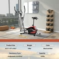 thumbnail image 2 of Merax 2-in-1 Upright Exercise Bike and Elliptical Trainer with 8 Level Adjustable Magnetic Resistance, LCD Monitor, 2 of 18