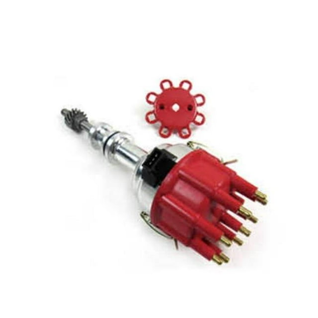Race Pro Billet Ready to Run Electronic Distributor Cap for SB Ford 289-302, Black