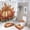 Autumn Harvest 2, variant on Bathroom Rugs Sets 4 Piece with Shower Curtain, Christmas Tree Plaid Pattern Printed on Bathroom Decor and Accessories, Great for Master Bath Beach House Modern Home, 72 x 72 inches