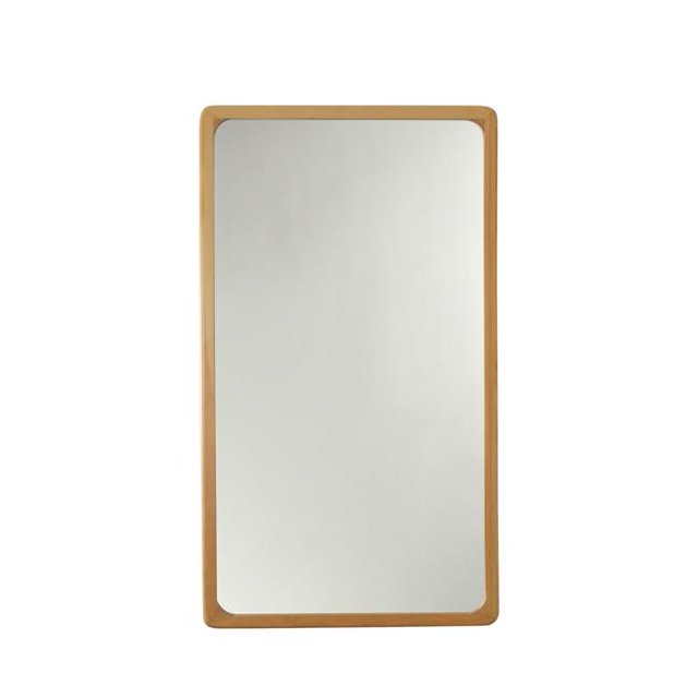 Chloe Lighting CH8M826MW37-FRT 24 in. Reflection Round Framed Wall Mirror, Maple
