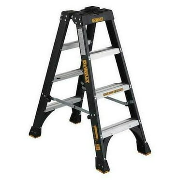 4 ft Fiberglass Twin Stepladder, 300 lb Capacity