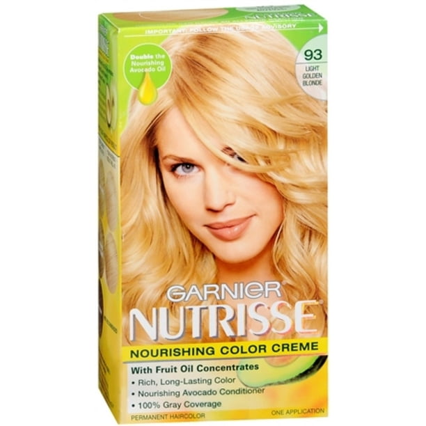 Garnier Nutrisse Hair Color, 93 Light Golden Blonde, 1 Each Garnier Nutrisse Hair Color, 93 Light Golden Blonde, 1 Each