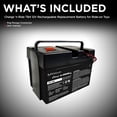 thumbnail image 4 of Batería Schumacher Electric TB4 12 V 12 Ah para Ride on Toys, 4 of 8