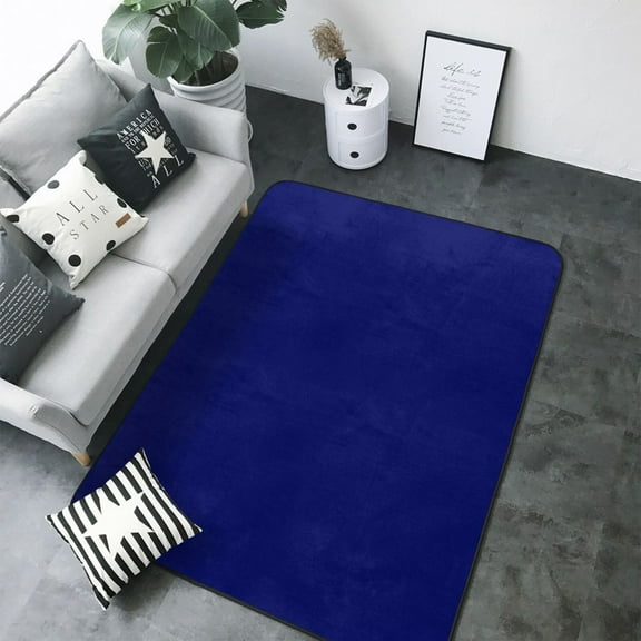 Area Rugs For Living Room Decor - navy-blue Soft Anti Slip Throw Washable Rugs 5x7 For Bedroom, Indoor Carpet For Bedroom Living Room 80x58In